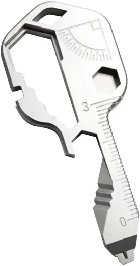 24-in-1 Multi-Tool Key - Portable Outdoor EDC Tool with Screwdriver, Wrench, Bottle Opener, and Keychain Attachment