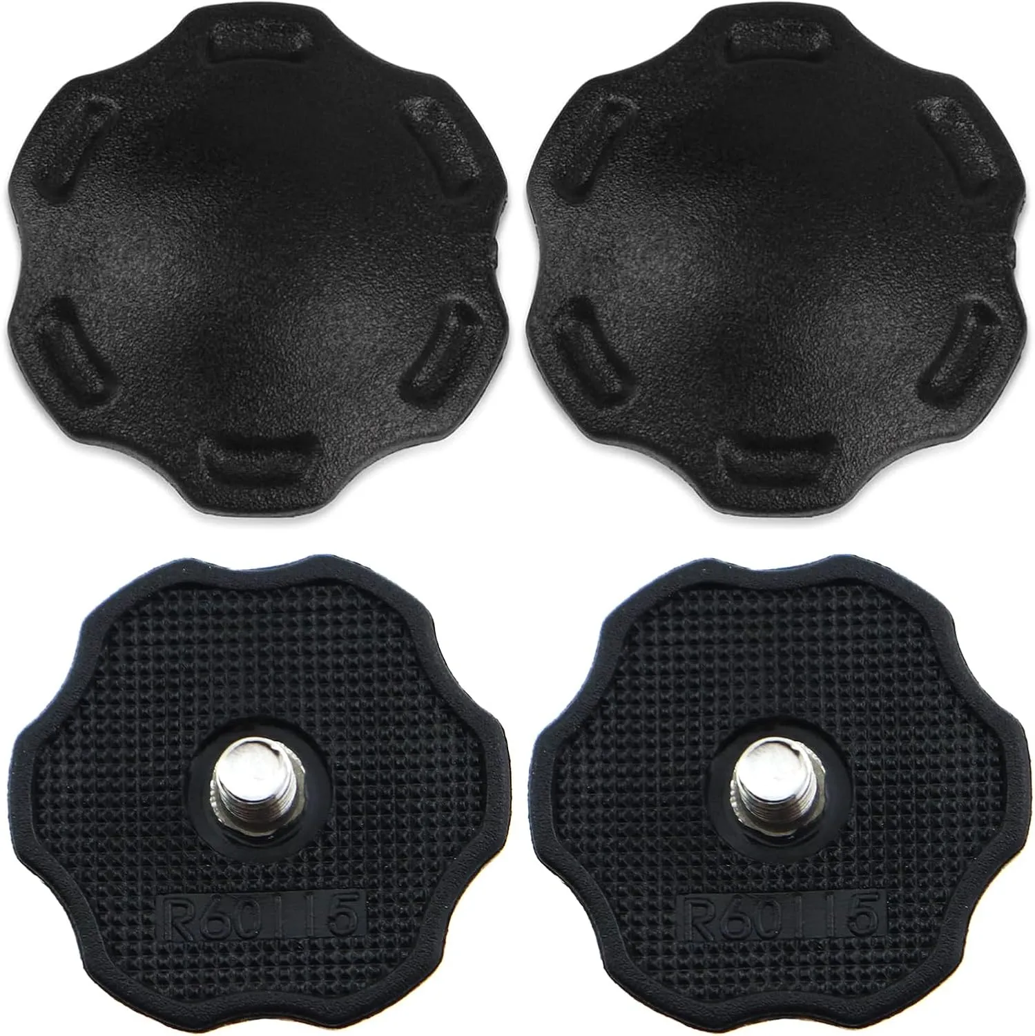 4PCS Rugby Helmet Screws Fixed Chin Strap Youth Football Helmet Thumb Screws Plastic Helmet Accessory Reduces Head Injuries Used in Helmet Lower Bracket Stabilisation System Black