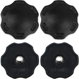 4PCS Rugby Helmet Screws Fixed Chin Strap Youth Football Helmet Thumb Screws Plastic Helmet Accessory Reduces Head Injuries Used in Helmet Lower Bracket Stabilisation System Black