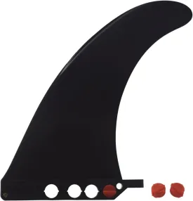 9" Fin Kumano Ai Screw Less, no Screw Required, Tool Free for US Box Longboard and SUP (Black, Hard, for iSUP/Foam)