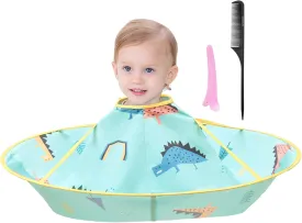 Aethland Kids Haircut Cape Hair Cutting Cape, Barber Cape Waterproof Foldable Umbrella Hair Catch Haircut Cape