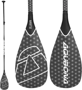 AQUBONA SUP Paddle- 3 Pieces 100% Carbon Fiber Adjustable Stand Up Paddle Board Paddle, Portable Durable Floating Paddle Board. (1.65lb/0.75kg)