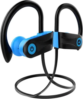 Bluetooth Headphones, Otium Wireless Sports Earbuds, Waterproof IPX7 w/Mic, HD Stereo in-Ear Earphones, Case, Fast Pairing, Gym Running Workout, 10 Hrs Battery Noise Cancelling Headsets