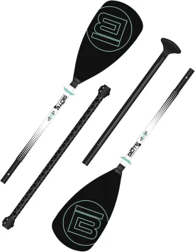 BOTE 4-Piece Hybrid Paddle Aluminum Stand Up Paddle Board Kayak Universal Convertible Axe Blade Paddle Fishing Kayaking Surfing Canoe Family Friendly Adult 4 Piece