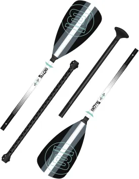 BOTE 4-Piece Hybrid Paddle Fiberglass Stand Up Paddle Board Kayak Universal Convertible Axe Blade Paddle Fishing Kayaking Surfing Canoe Family Friendly Adult 4 Piece