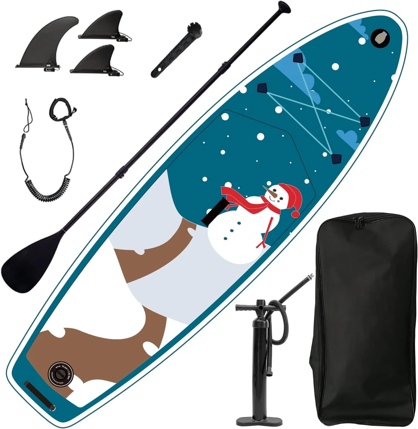 GOWE Inflatable Stand Up Paddle Board 9.9'x33 x5 with Accessories