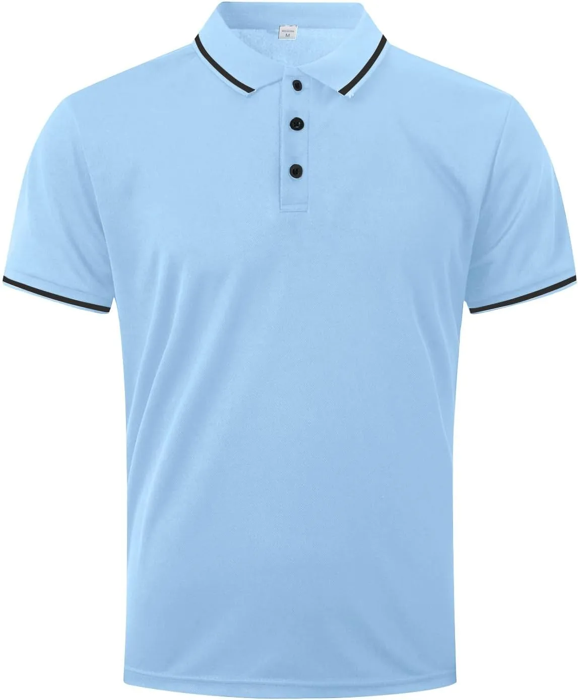 KUIOLYPOER Mens Polo Shirts Casual Solid Short Sleeve Collared Shirt Loose Athletic Golf Shirt Men's Button Down Work Shirt