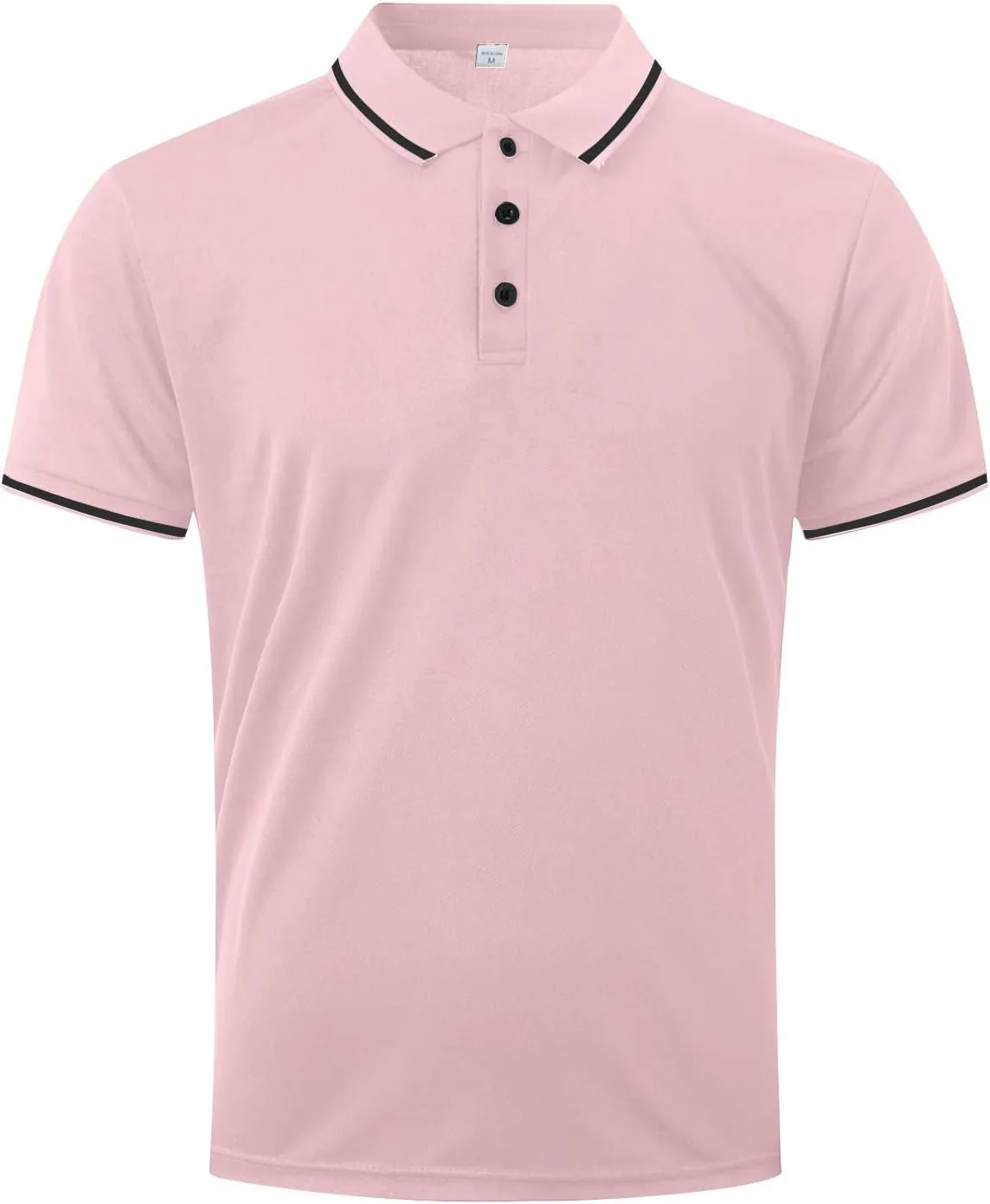 KUIOLYPOER Mens Polo Shirts Casual Solid Short Sleeve Collared Shirt Loose Athletic Golf Shirt Men's Button Down Work Shirt