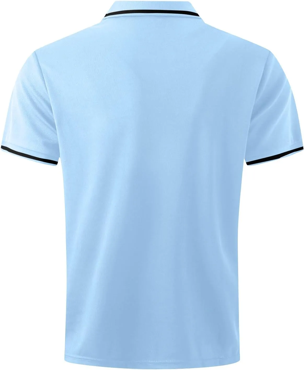 KUIOLYPOER Mens Polo Shirts Casual Solid Short Sleeve Collared Shirt Loose Athletic Golf Shirt Men's Button Down Work Shirt