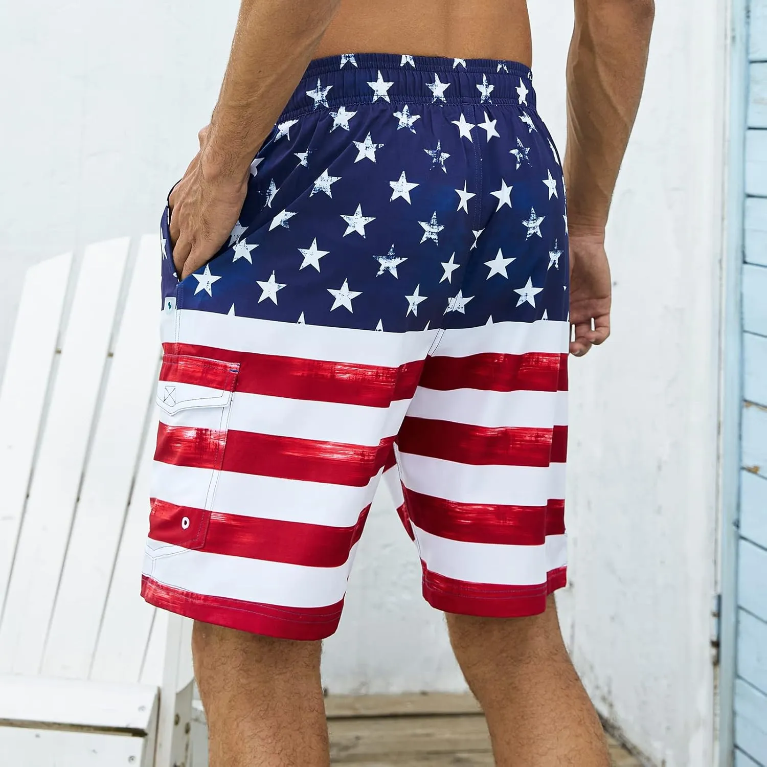 Men's 9" Swim Trunks UPF 50  Quick Dry Beach Board Shorts with Mesh Lining Lightweight Bathing Suits