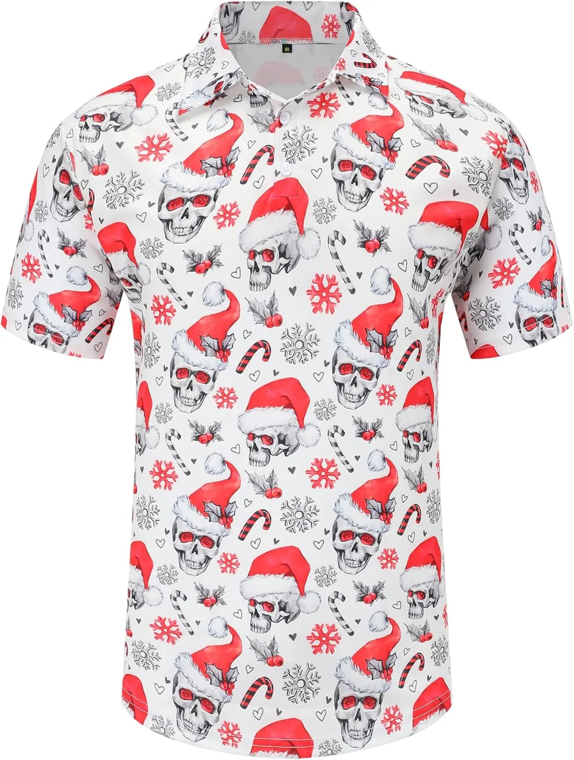 Men's Polo Shirts Funny Golf Shirts for Men Short Sleeve Hawaiian Print Performance Shirts