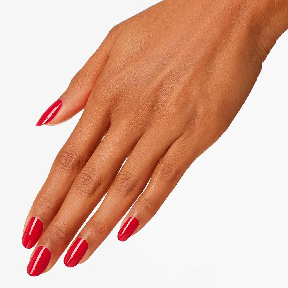 OPI Nail Lacquer Nail Polish | Opaque Light Red Crme Chip Resistant Nail Polish | Vegan, Fast Drying, Streak Free