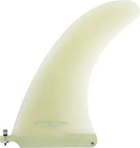 SBS 10" Premium Fiberglass Surf & SUP Fin - Free No Tool Fin Screw - 10 inch Center Fin for Longboard, Surfboard & Paddleboard