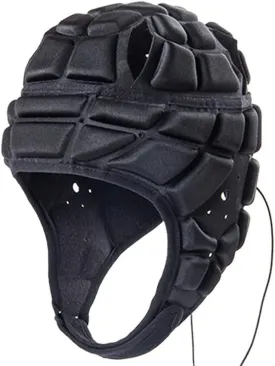 Soft Padded Headgear Flag Football Helmet Rugby Headguards Shell for Child Adult Shell Head Protector Scrum Cap Goalkeeper Adjustable Soccer Goalie Helmet Support for Kids