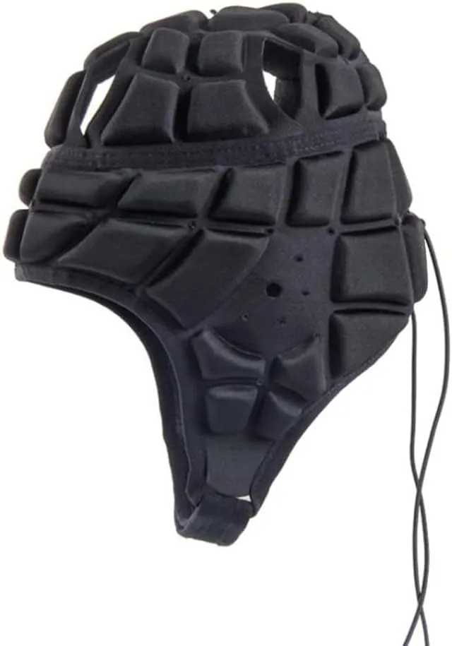Soft Padded Headgear Flag Football Helmet Rugby Headguards Shell for Child Adult Shell Head Protector Scrum Cap Goalkeeper Adjustable Soccer Goalie Helmet Support for Kids
