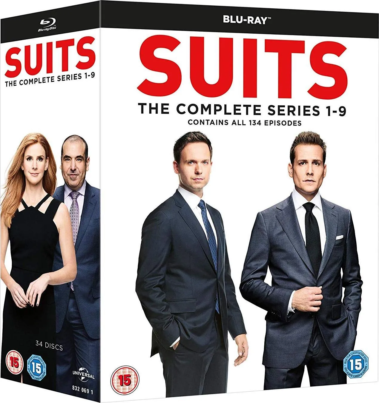 Suits: The Complete Series 1-9 Seasons (34 Disc Set) [Blu-ray] [Region Free]