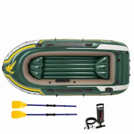 Thicken Inflatable Raft Assault Rubber Boats,Adult Heavy Kayak Inflatable Boat,WearResisting Hovercraft Dinghies for Fishing, Touring, Entertainment 250x135CM