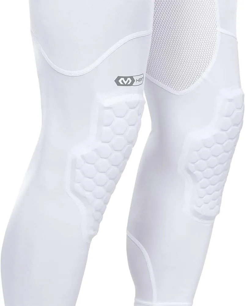 Under Armour Men's Full Length Basketball Tights, Padded Knee Protection, Adult Sizes