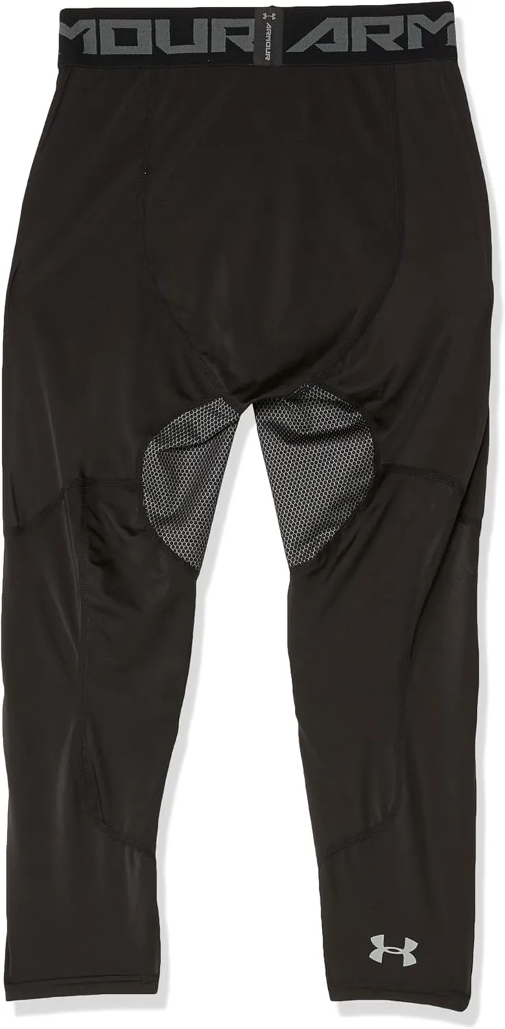 Under Armour Men's Full Length Basketball Tights, Padded Knee Protection, Adult Sizes