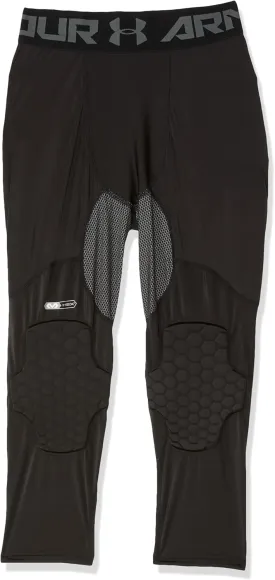 Under Armour Men's Full Length Basketball Tights, Padded Knee Protection, Adult Sizes