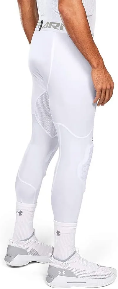Under Armour Men's Full Length Basketball Tights, Padded Knee Protection, Adult Sizes
